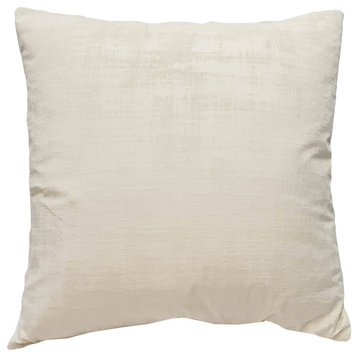 Alabaster Stucco Cream Throw Pillow 20x20, with Polyfill Insert