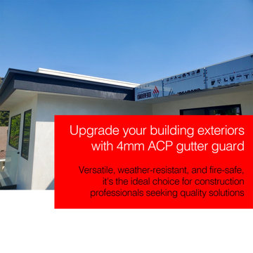 Aluminum Composite Panel (ACP / ACM) Gutter Lining and Soffit System in LA, CA