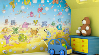 Kids alphabet theme bedroom