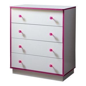 South Shore Reevo 4 Drawer Chest Pure White Contemporary Kids