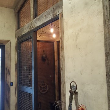 Iron Coat Closet Doors and Wall