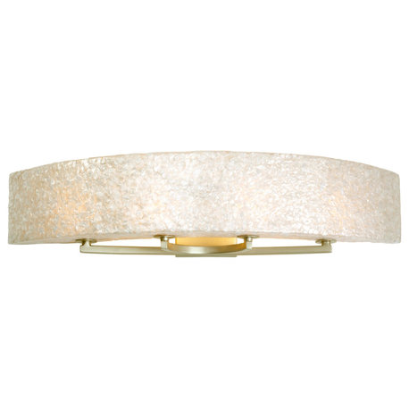 Varaluz 173B04 Radius 36" Bathroom Light - Crushed Natural Capiz Shell