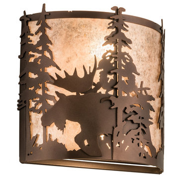 12W Moose at Dusk Wall Sconce