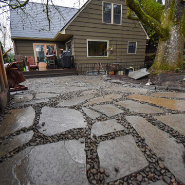 Flagstone Pad Installation