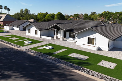 Example of a minimalist exterior home design in Phoenix