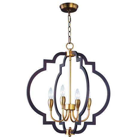 Crest Chandelier - Oil Rubbed Bronze, Antique Brass, 4