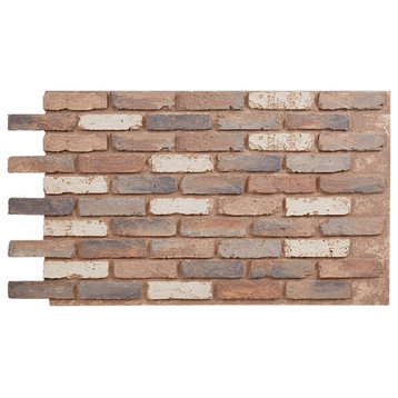 Chicago Brick Faux Brick Wall Panel, Sahara, 36"x48" Wall Panel