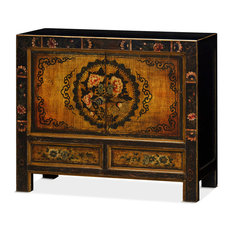 50 Most Por Asian Accent Chests And Cabinets For 2018 Houzz China Furniture And Arts Distressed Chinese Cabinet With Pea Fl Art Accent Chests