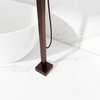 Freestanding Tub Shower Claw Foot Faucet With Handheld Spout, Brown