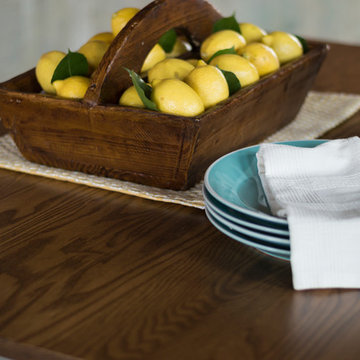 Loft Collection - Ash Hardwood Table Top in Chocolate Spice Satin Finish