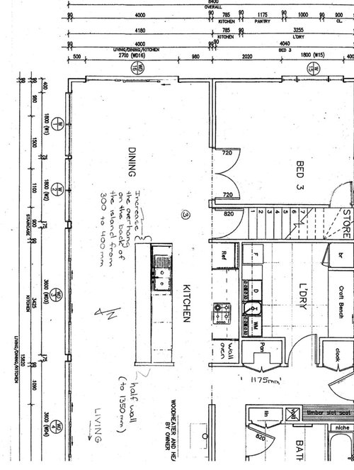 Adding island to one wall kitchen how big should the island be?