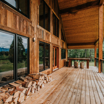 Timber Frame Barn Deck & Patio