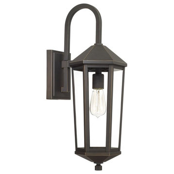 Capital-Lighting Ellsworth 1-Light Outdoor Wall Lantern 926911OZ, Oiled Bronze