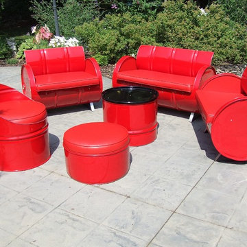 Very Red 6 Piece Seating Group