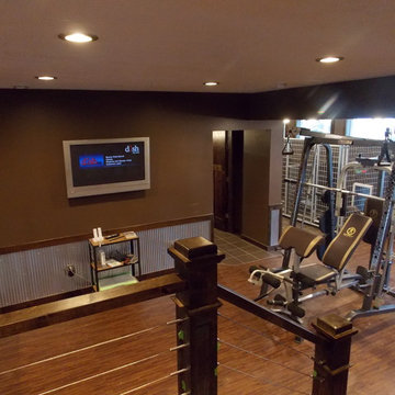 Calamus Lake Retreat Basement Home Gym