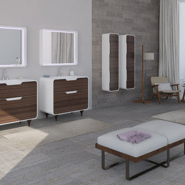 Contemporary bathroom. Pure solid. New Collection