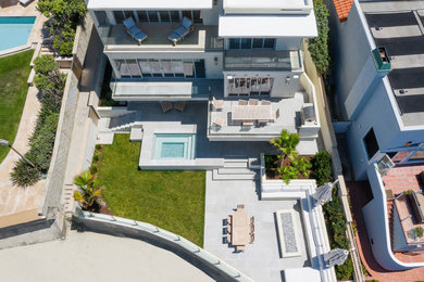 Example of a beach style exterior home design in San Diego