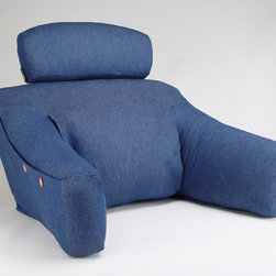 Cequal Products/ BedLounge - Hypoallergenic BedLounge, Denim, Small - Bed Pillows