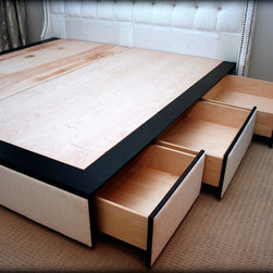 Custom Made Platform Bed Tufted - Platform Beds