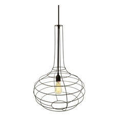 Globo Pendant Lamp, Black Cable, Small
