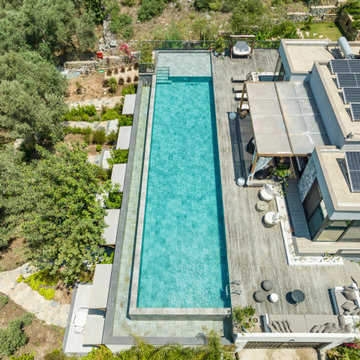 Antique Grey Porcelain Tiles - Bodrum,Mugla Villa
