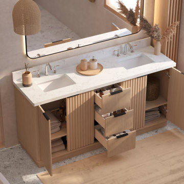 Kathryn 72'' Light Bathroom Vanity