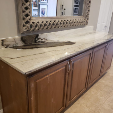 Marble Counter with Backsplash