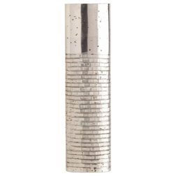 Contemporary Vases Arteriors Home Walsh Vase, Distressed, Tall