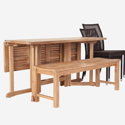 Wintons Teak Lloyd Table Dining Set - Outdoor Dining Sets