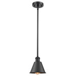 Innovations Lighting - 1-Light Smithfield 7" Pendant, Matte Black - A truly dynamic fixture, the Ballston fits seamlessly amidst most decor styles. Its sleek design and vast offering of finishes and shade options makes the Ballston an easy choice for all homes.