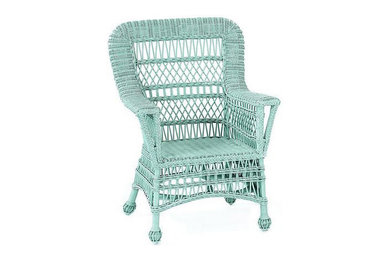 St. Augustine Wicker Library Chair