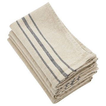 Everyday Linen Stripes Cloth Napkins (20"x20" - Set of 4)