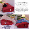 Bed Backrest Wedge Reading Pillow Daybed Headboard Cushion Red, 39x20x8
