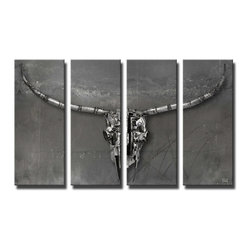 Ready2HangArt - "Born2BWild IX" Canvas Wall Art, 4-Piece Set - Prints And Posters