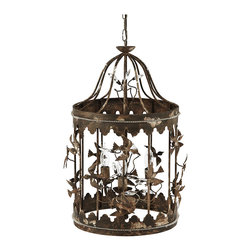 Birdcage 3 Light Chandelier - Chandeliers