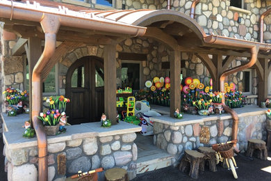 Entryway - rustic entryway idea in Denver