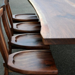 Live Edge Walnut Dining Set - Dining Sets