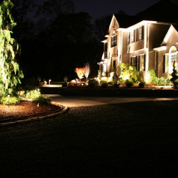 This Landscape and Lighting project Lites up in OVER DRIVE
