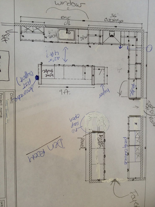 Need help with my kitchen design and placement of the appliances.