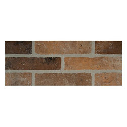 Rustico Brick 2-1/3 in. x 10 in. Glazed Porcelain Floor and Wall Tile - Wall And Floor Tile