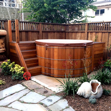 3 . Wooden Hot Tub Installations