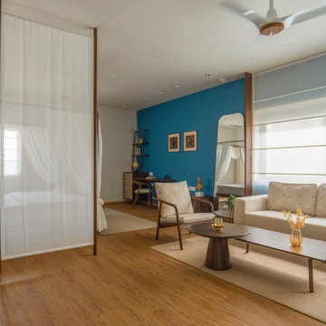 Mid-Century Modern bedroom area