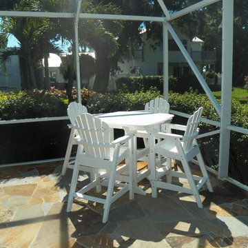 OUTDOOR FURNITURE TEAK AND POLYMER
