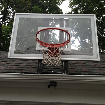 David A's Roof King Platinum Basketball System on a 17x36 in Woodmere, NY