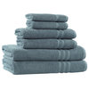 Denzi Towel Set, Denzi Blue, 6 Piece