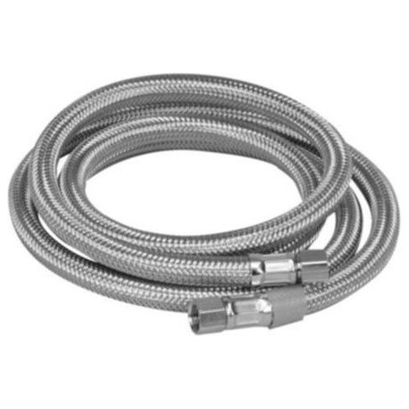 PROFLO PFX146202 24" Double Reinforced Icemaker Supply Hose - Stainless Steel