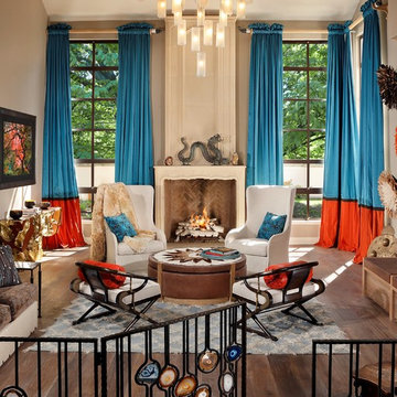 Vibrant Multi-Cultural Living Room