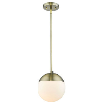 1 Light Small Pendant in Fashionable style - 13.75 Inches high by 7.75 Inches