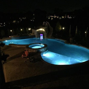 Backyard Boating Gunite Pool with ecoFinish KON