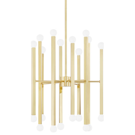 Dona 20-Light Chandelier Aged Brass